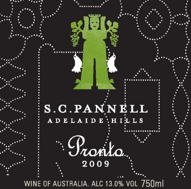 SC Pannell Pronto Bianco 2009 Front Label