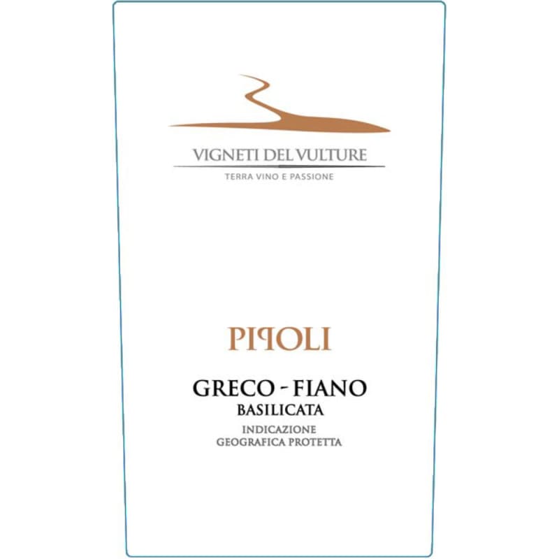 Vigneti del Vulture Pipoli Greco-Fiano 2014 Front Label