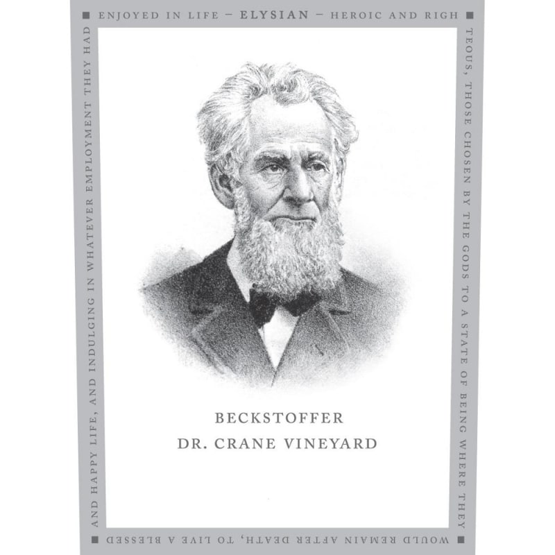 Myriad Cellars Beckstoffer Dr. Crane Elysian 2013 Front Label