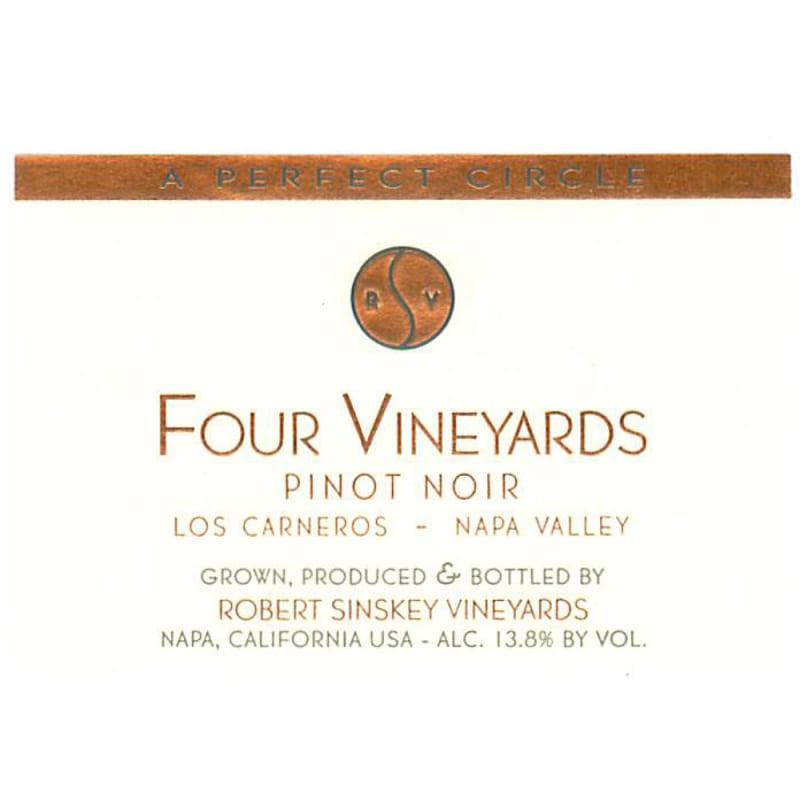 Robert Sinskey Four Vineyards Pinot Noir 2011 Front Label