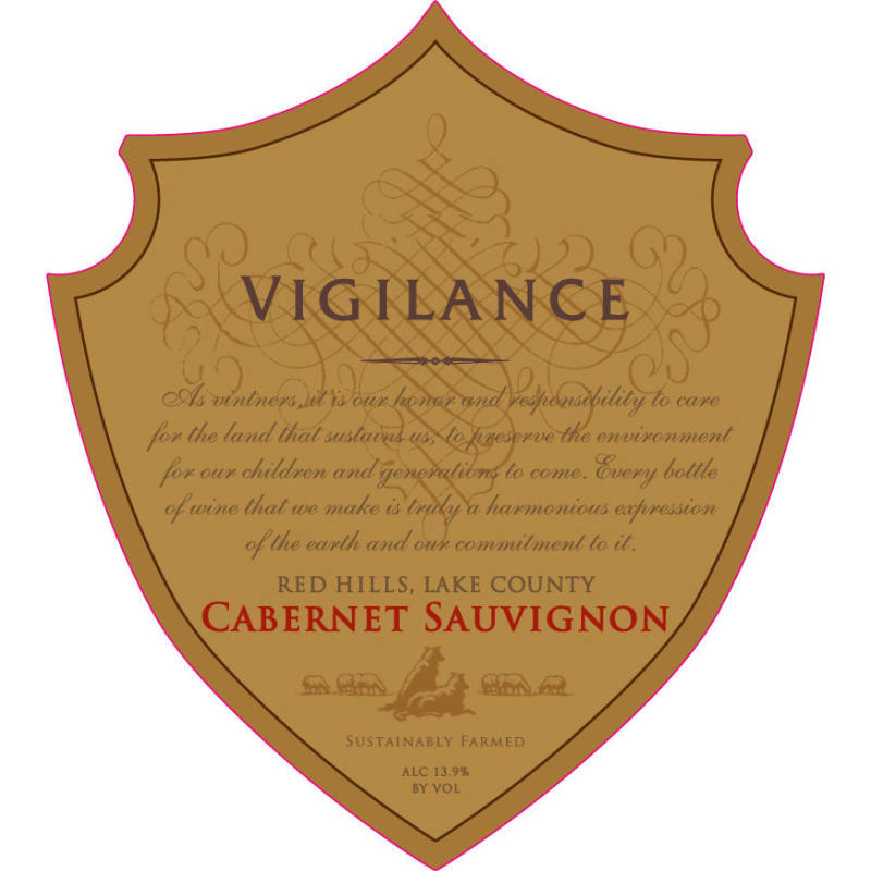 Vigilance Cabernet Sauvignon 2013 Front Label