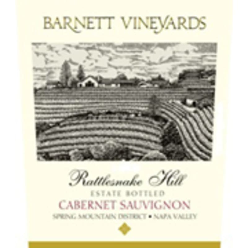 Barnett Vineyards Rattlesnake Cabernet Sauvignon 2000 Front Label