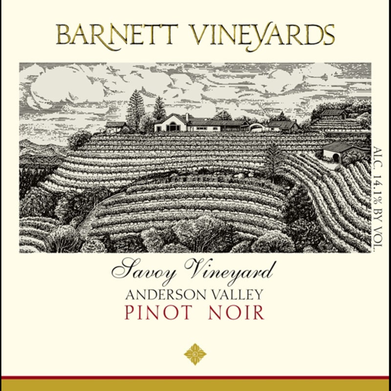 Barnett Vineyards Savoy Vineyard Pinot Noir 2009 Front Label