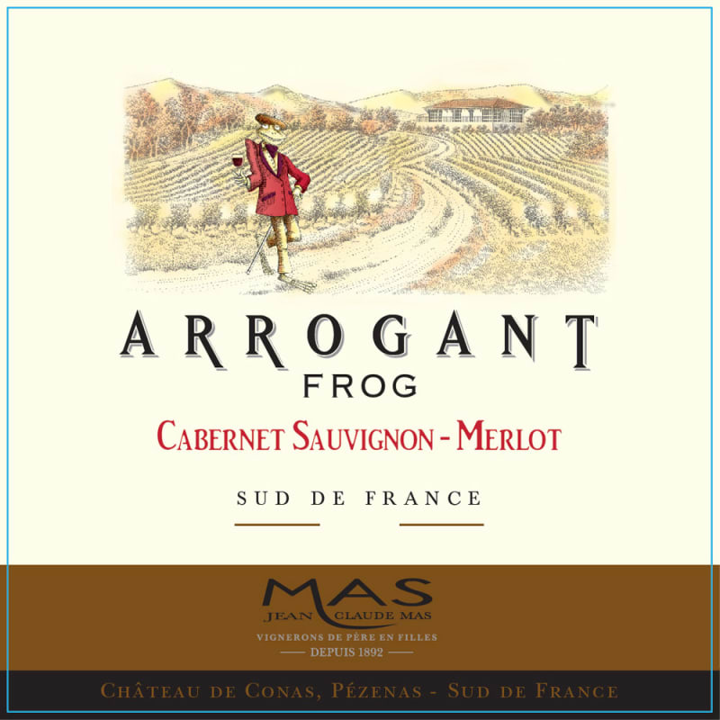 Arrogant Frog Cabernet Sauvignon-Merlot 2014 Front Label