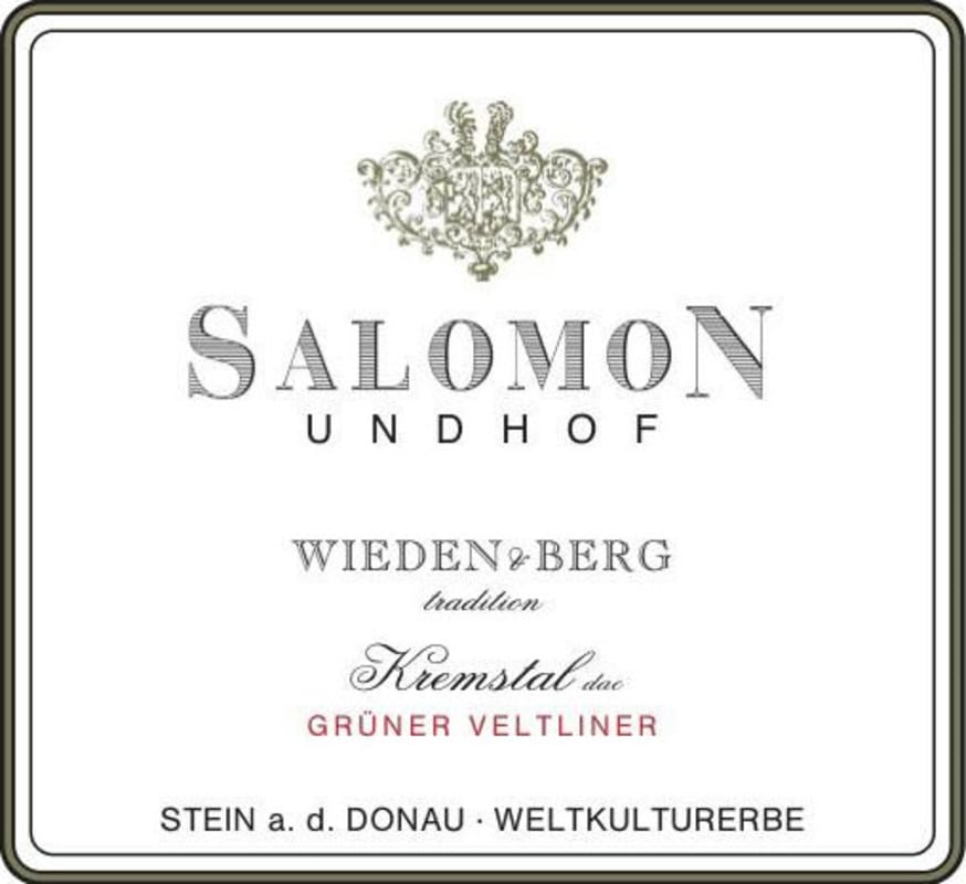 Salomon Undhof Weiden & Berg Tradition Gruner Veltliner 2010 Front Label