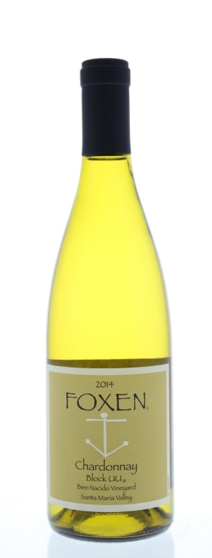 Foxen Block UU Bien Nacido Vineyard Chardonnay 2014 Front Bottle Shot
