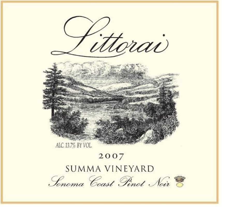 Littorai Summa Vineyard Pinot Noir 2007 Front Label
