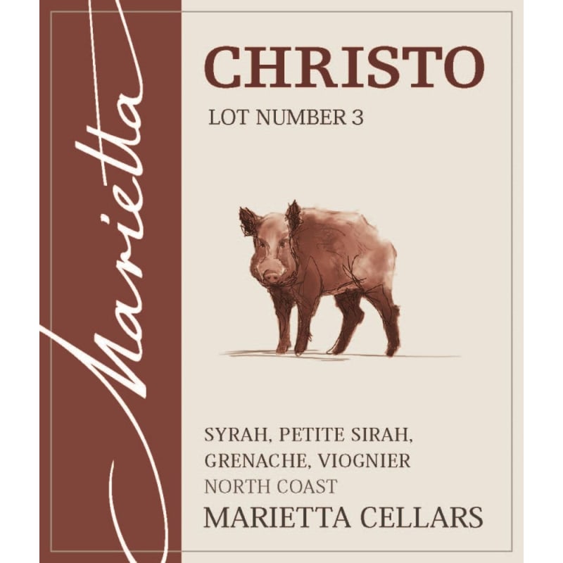 Marietta Cellars Christo Lot 3 Front Label