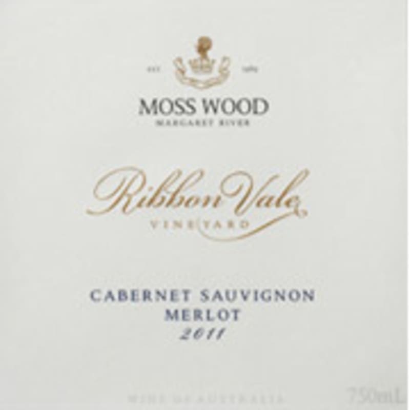 Moss Wood Cabernet Merlot 2011 Front Label