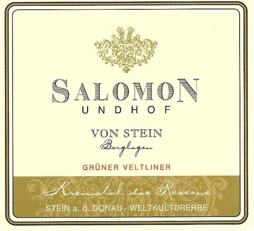 Salomon Undhof Von Stein Reserve Gruner Veltliner 2010 Front Label
