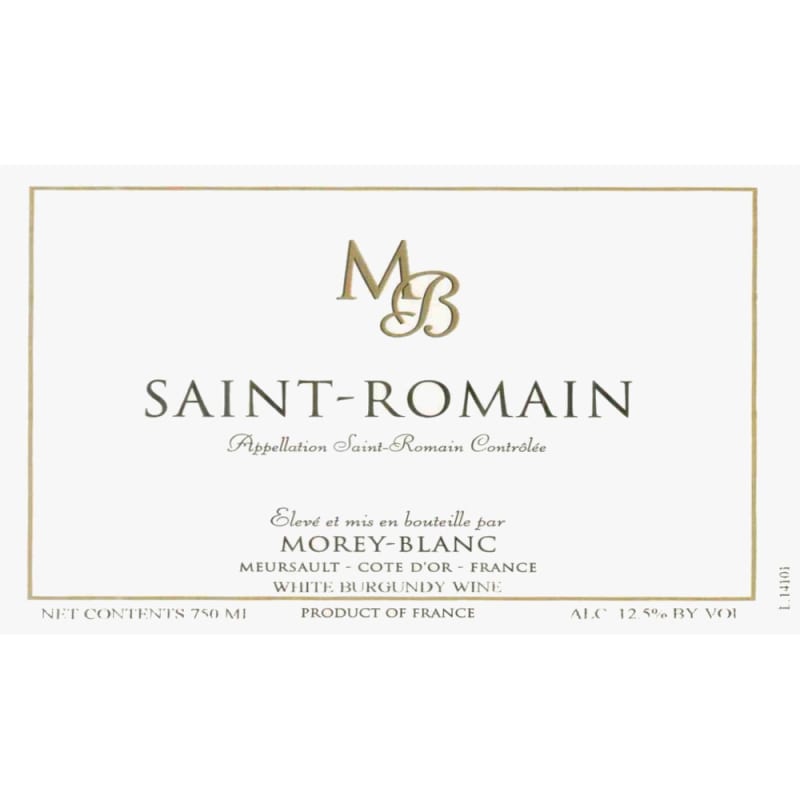 Morey-Blanc Saint Romain 2011 Front Label