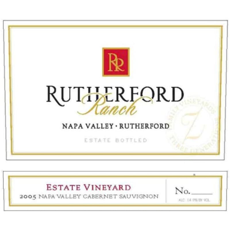 Rutherford Ranch Estate Vineyard Cabernet Sauvignon 2007 Front Label