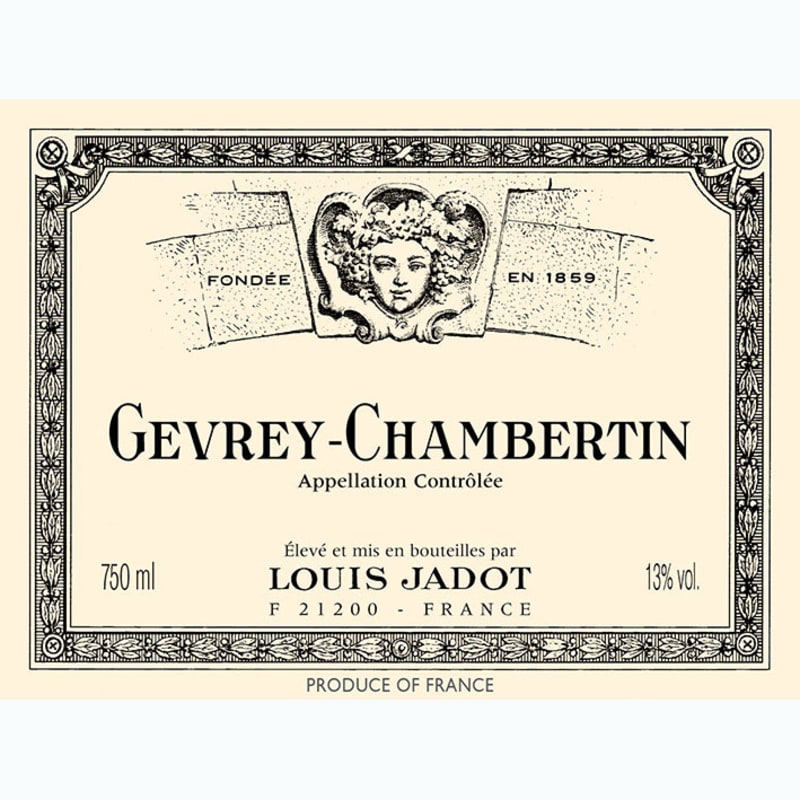 Louis Jadot Gevrey-Chambertin 2013 Front Label