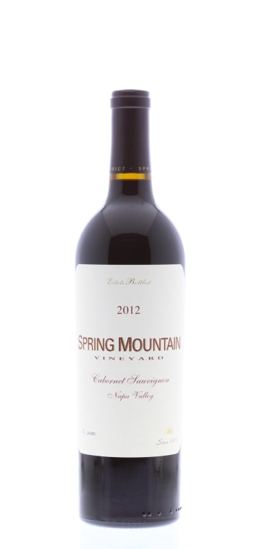 Spring Mountain Vineyard Estate Cabernet Sauvignon 2012 Front Bottle Shot