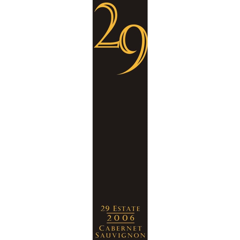 Vineyard 29 29 Estate Cabernet Sauvignon 2006 Front Label