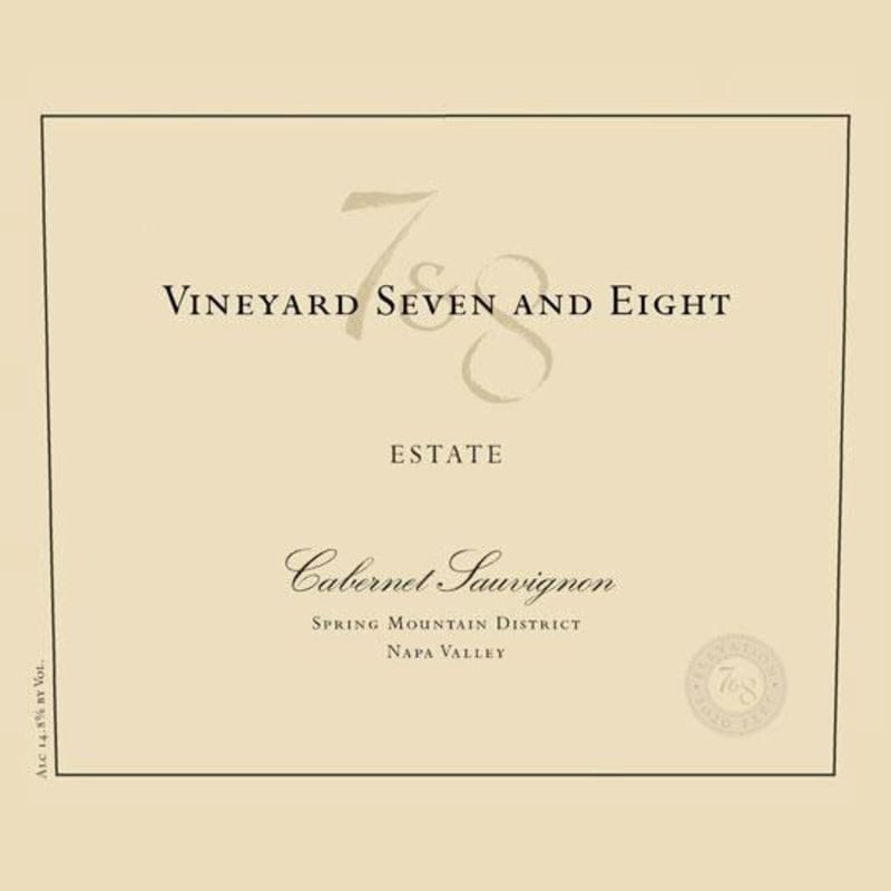 Vineyard 7 and 8 Estate Cabernet Sauvignon 2007 Front Label