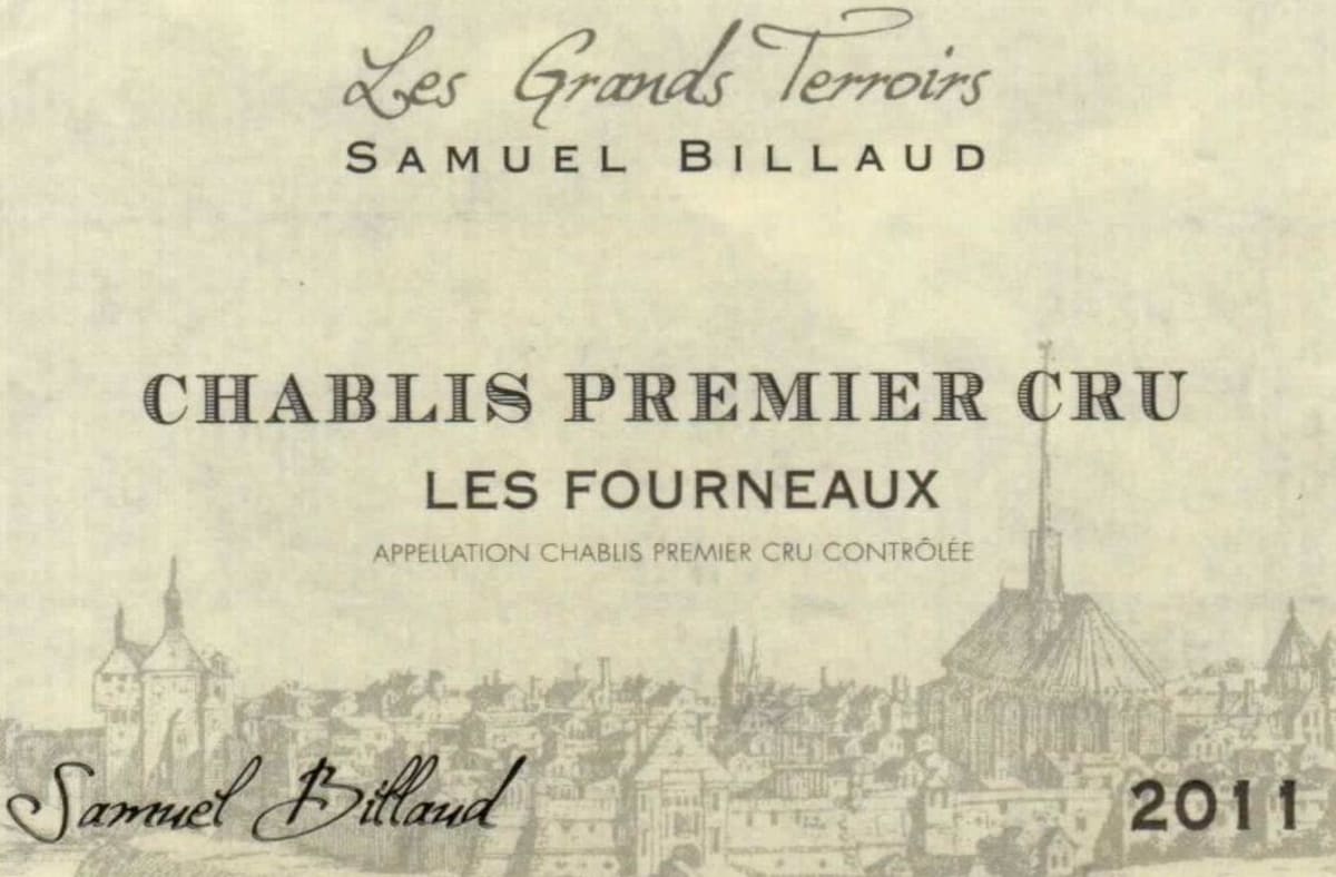 Samuel Billaud Chablis Les Fourneaux Premier Cru 2011 Front Label