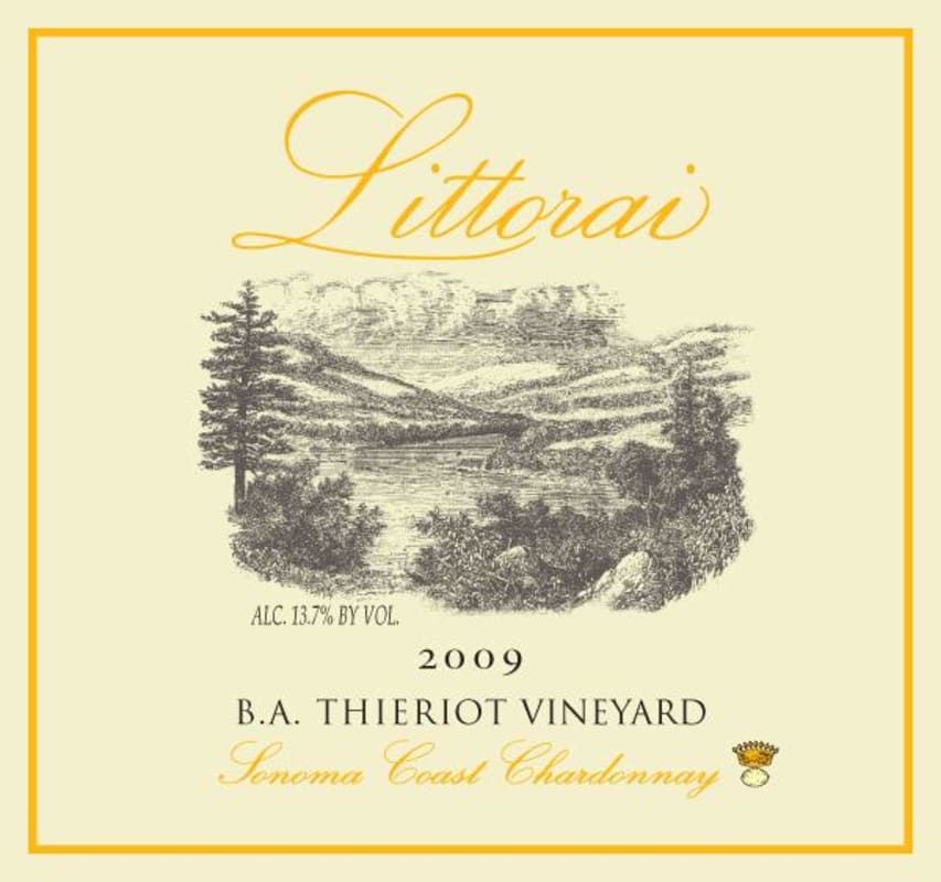 Littorai B. A. Thieriot Vineyard Chardonnay 2009 Front Label