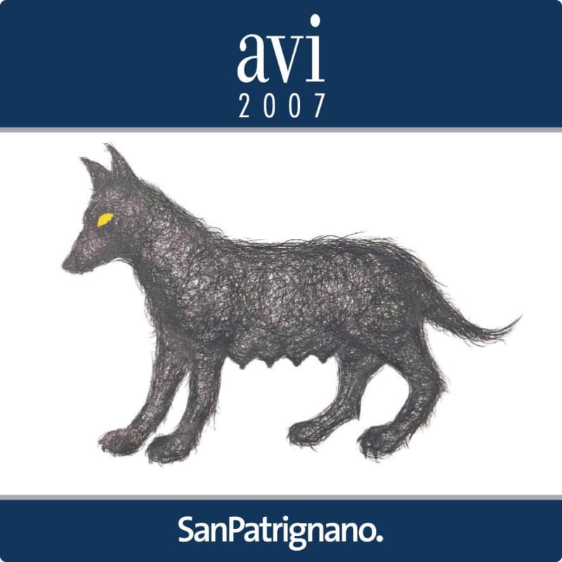 San Patrignano Avi Sangiovese di Romagna Superiore Riserva 2007 Front Label