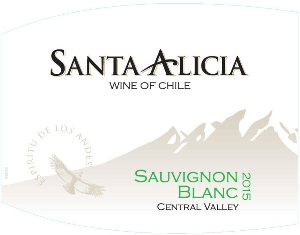 Santa Alicia Sauvignon Blanc 2015 Front Label