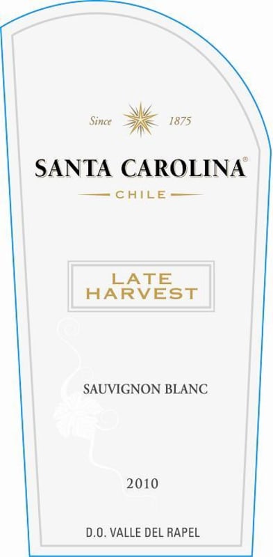 Santa Carolina Late Harvest Sauvignon Blanc Gewurztraminer 2010 Front Label