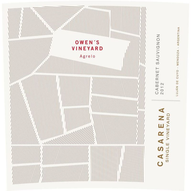 Casarena Owen's Vineyard Cabernet Sauvignon 2012 Front Label