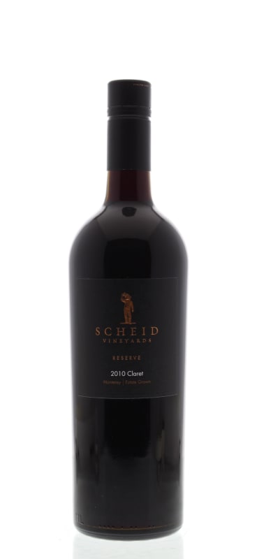 Scheid Vineyards Claret Reserve 2010 Front Bottle Shot