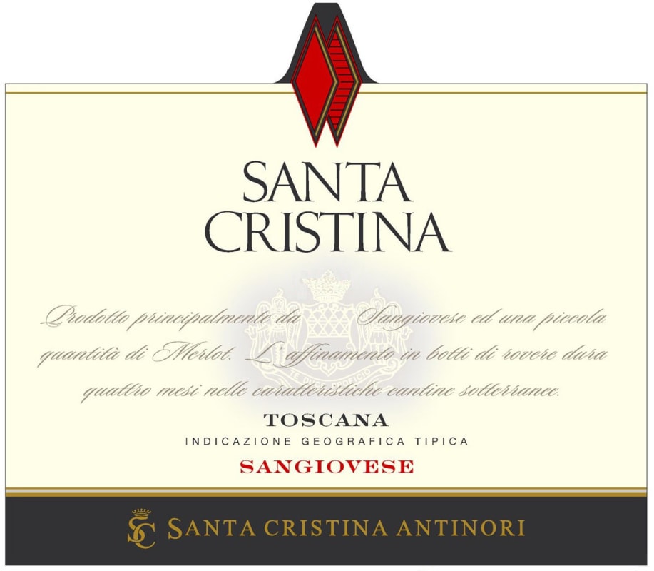 Santa Cristina by Antinori Sangiovese 2013 Front Label