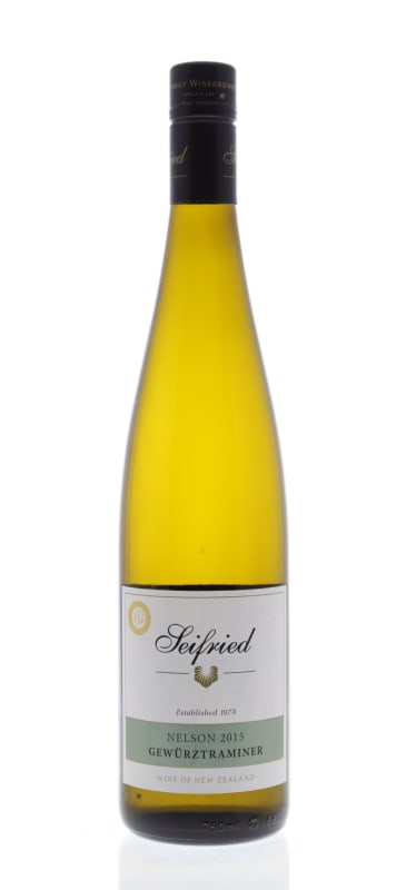 Seifried Gewurztraminer 2015 Front Bottle Shot