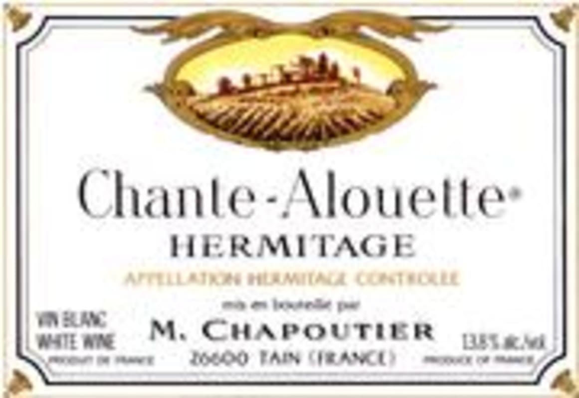 M. Chapoutier Hermitage Chante Alouette Blanc 1996 Front Label
