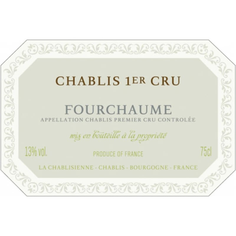 La Chablisienne Chablis Fourchaume Premier Cru 2012 Front Label