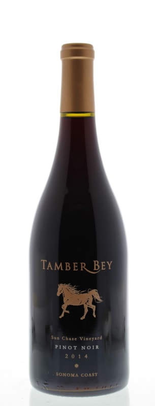 Tamber Bey Sun Chase Vineyards Pinot Noir 2014 Front Bottle Shot