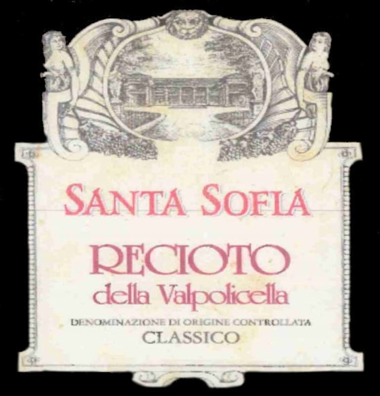 Santa Sofia Recioto della Valpolicella Classico 2001 Front Label