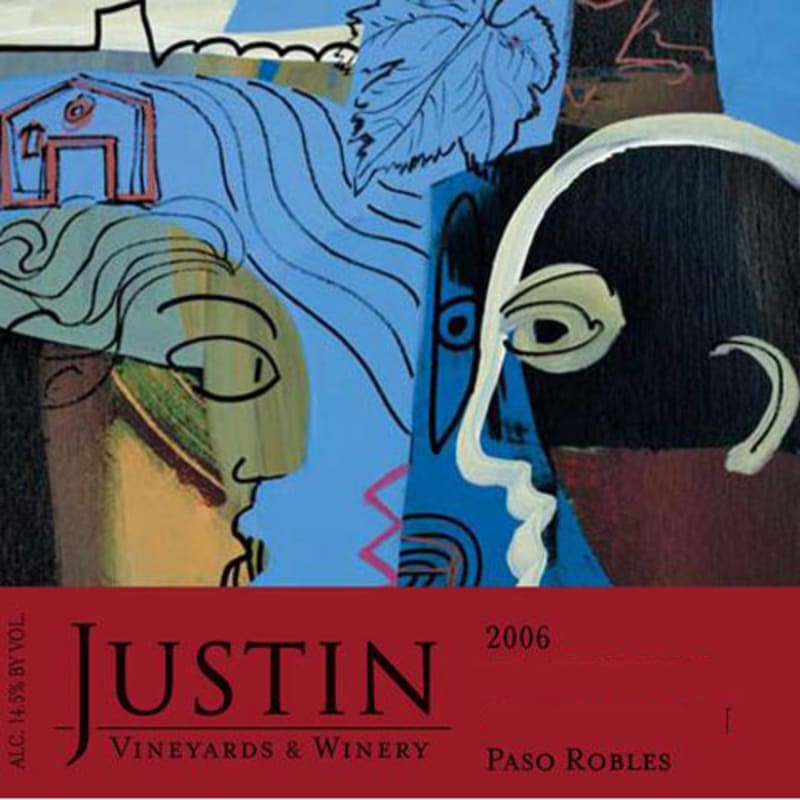 Justin Syrah 2007 Front Label