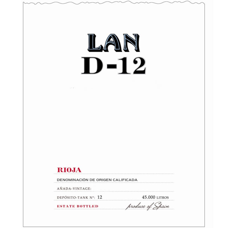 Bodegas Lan D-12 2011 Front Label