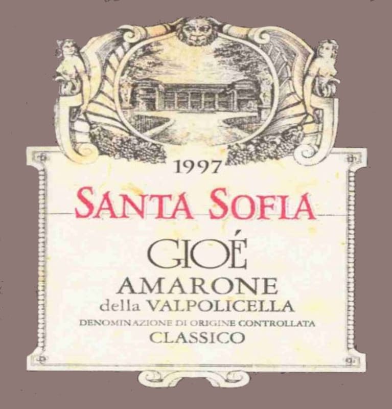 Santa Sofia Gioe Amarona della Valpolicella Classico 1997 Front Label