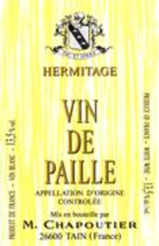M. Chapoutier Ermitage Vin de Paille Blanc (375ML half-bottle) 1996 Front Label
