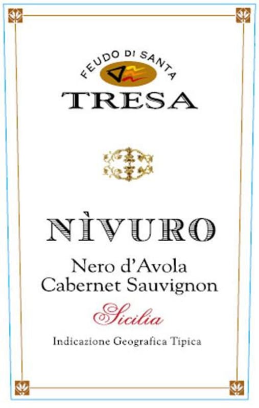 Feudo di Santa Tresa Nivuro Nero d'Avola Cabernet Sauvignon 2007 Front Label