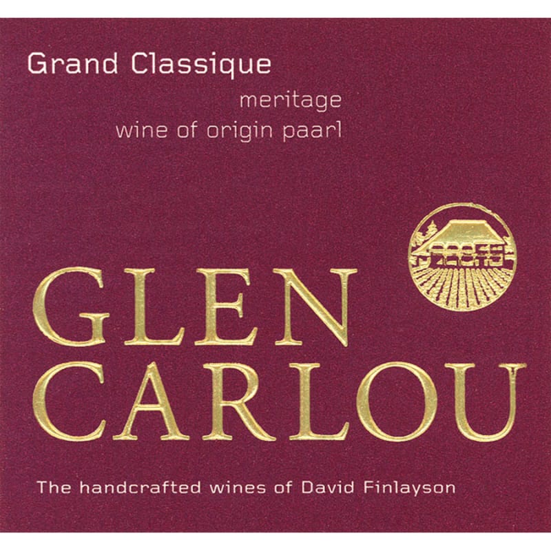 Glen Carlou Grand Classique 2013 Front Label