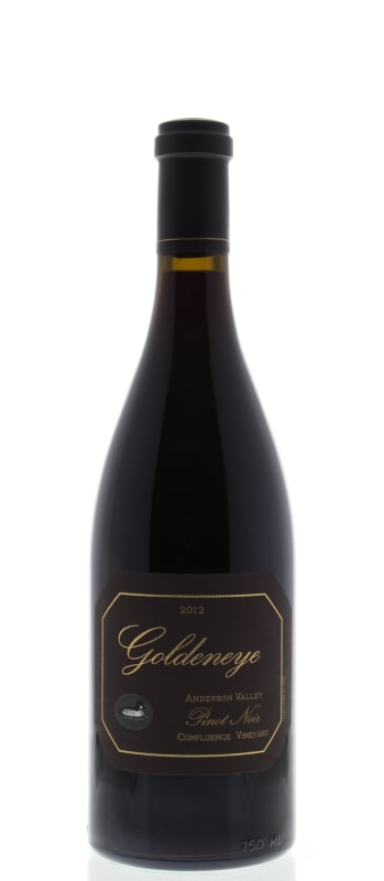 Goldeneye Confluence Vineyard Pinot Noir 2012 Front Bottle Shot
