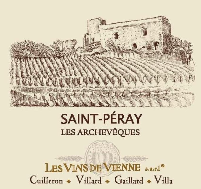 Vins de Vienne Saint-Peray Les Archeveques 2012 Front Label