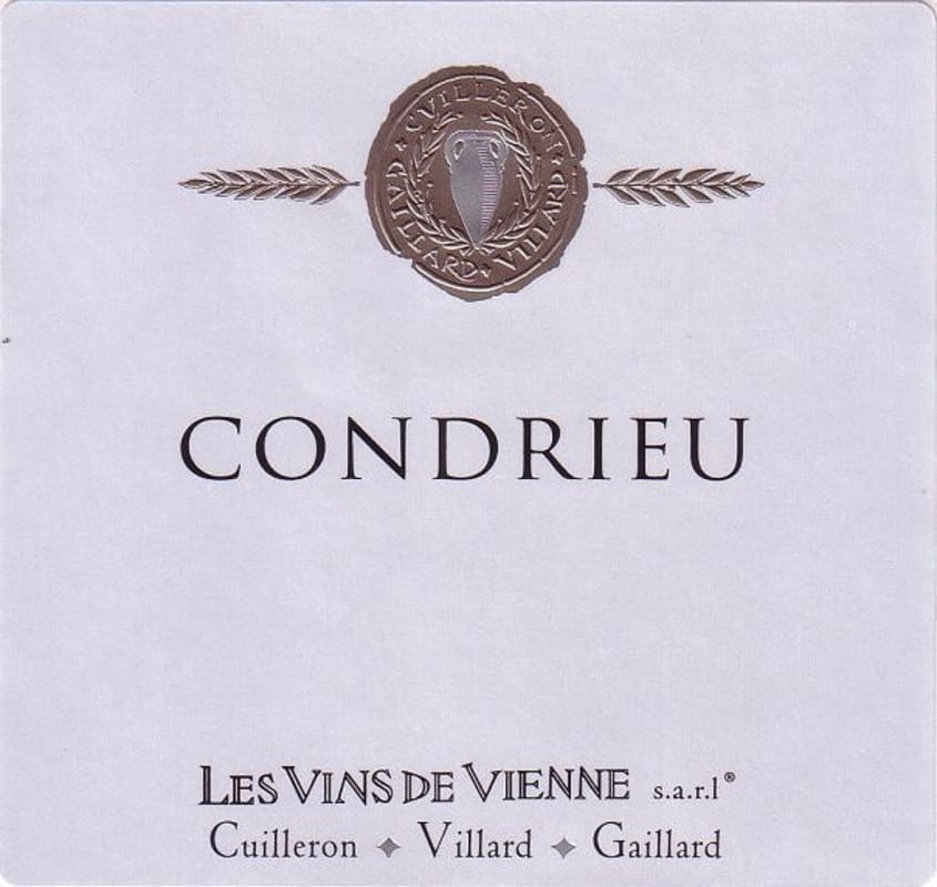 Vins de Vienne Condrieu 2013 Front Label