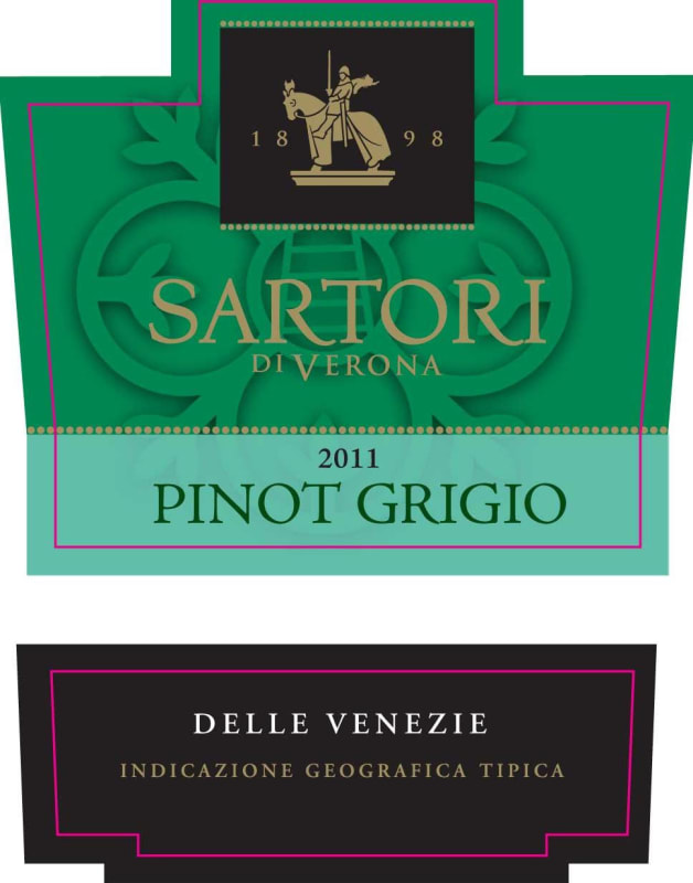 Sartori di Verona Pinot Grigio 2011 Front Label