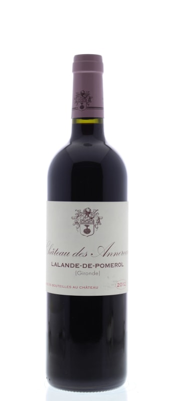 Chateau des Annereaux 2012 Front Bottle Shot