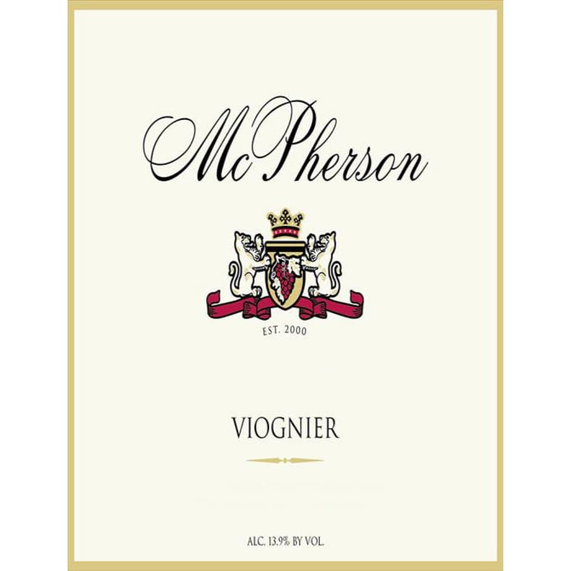 McPherson Viognier 2014 Front Label