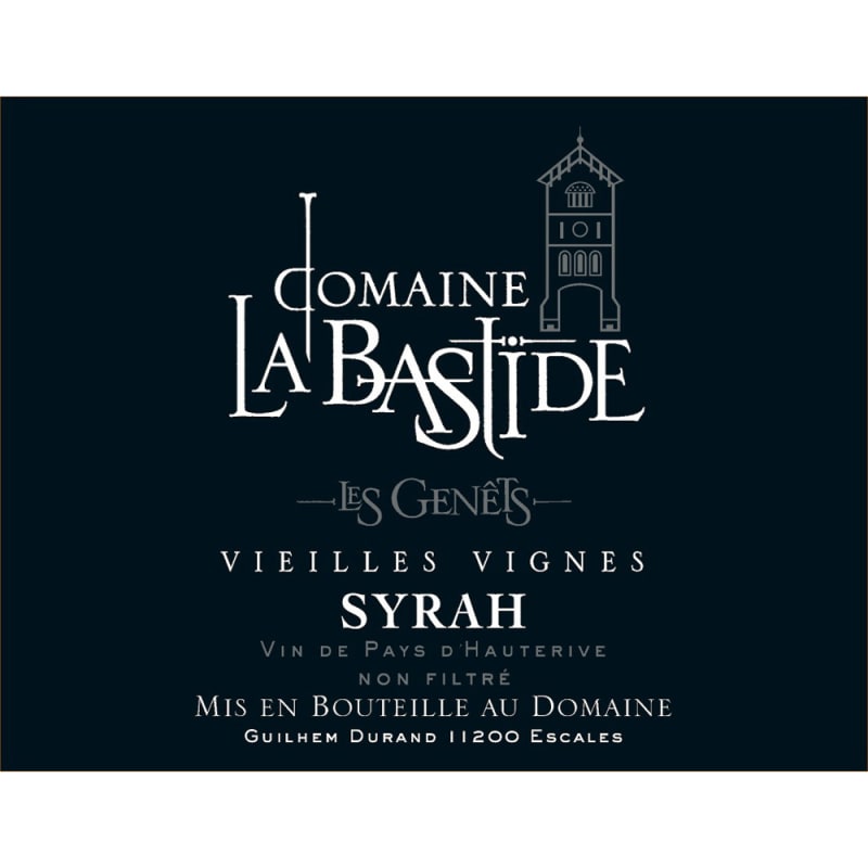 Chateau La Bastide Vieilles Vignes Syrah 2012 Front Label