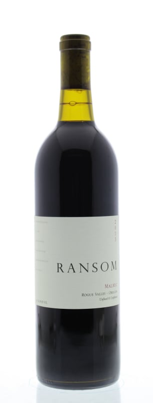 Ransom Rogue Valley Malbec 2013 Front Bottle Shot