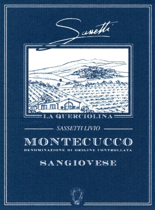Livio Sassetti La Querciolina Montecucco Sangiovese 2011 Front Label