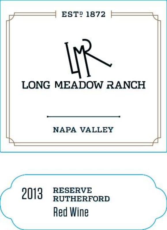 Long Meadow Ranch Reserve Red 2013 Front Label