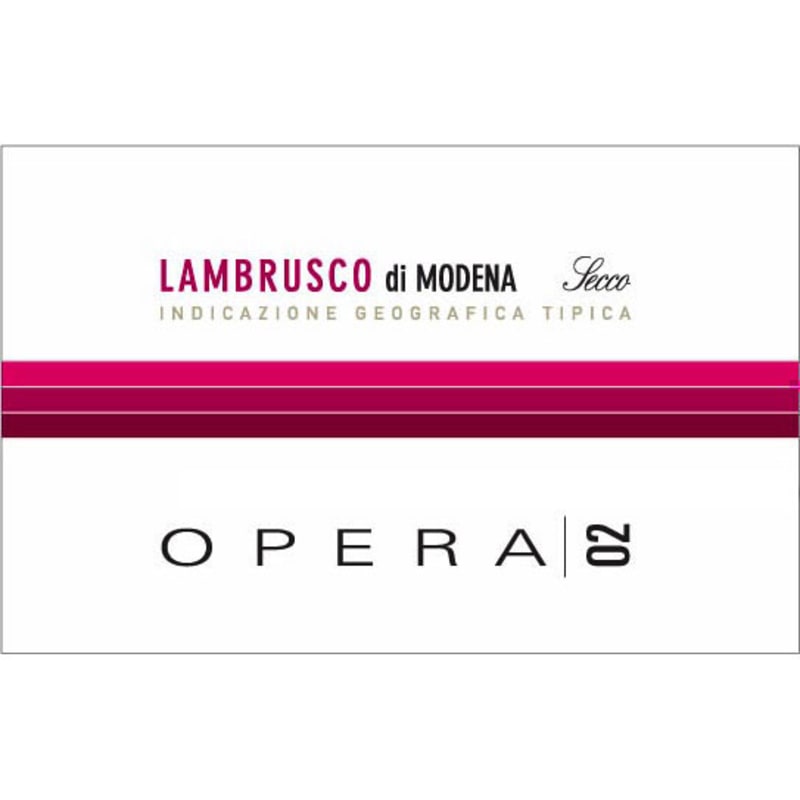 Marchione Ca' Montanari 'Opera 02' Lambrusco Secco 2014 Front Label